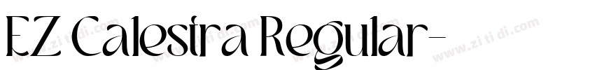 EZ Calestra Regular字体转换